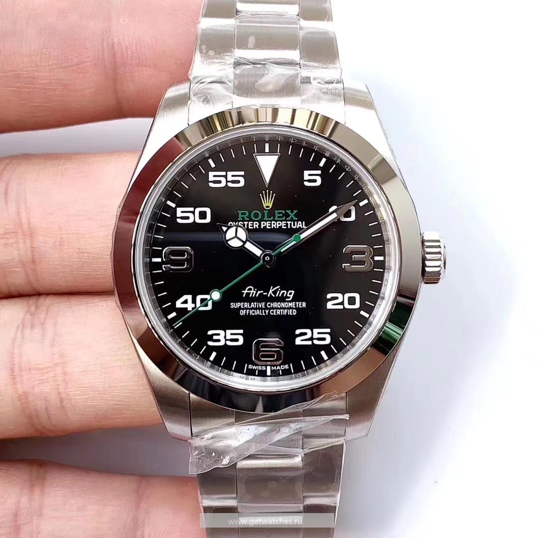 Replica R01ex Air-King 116900 Baselworld 2016 Noob Factory SS Black Dial 2836