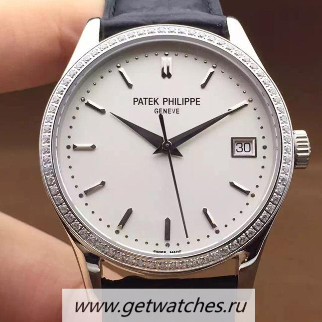High Quality Pat*k Phi1i*pe Calatrava 5296 SS D1am0nds Bezel 324SC